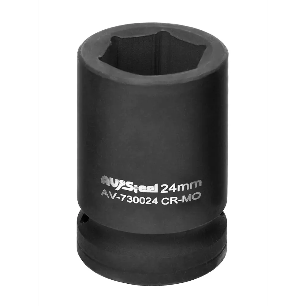Фото Торцевая головка ударная шестигранная AV Steel AV-730024 3/4 дюйма 24 мм Фото Торцевая головка ударная шестигранная AV Steel AV-730024 3/4 дюйма 24 мм