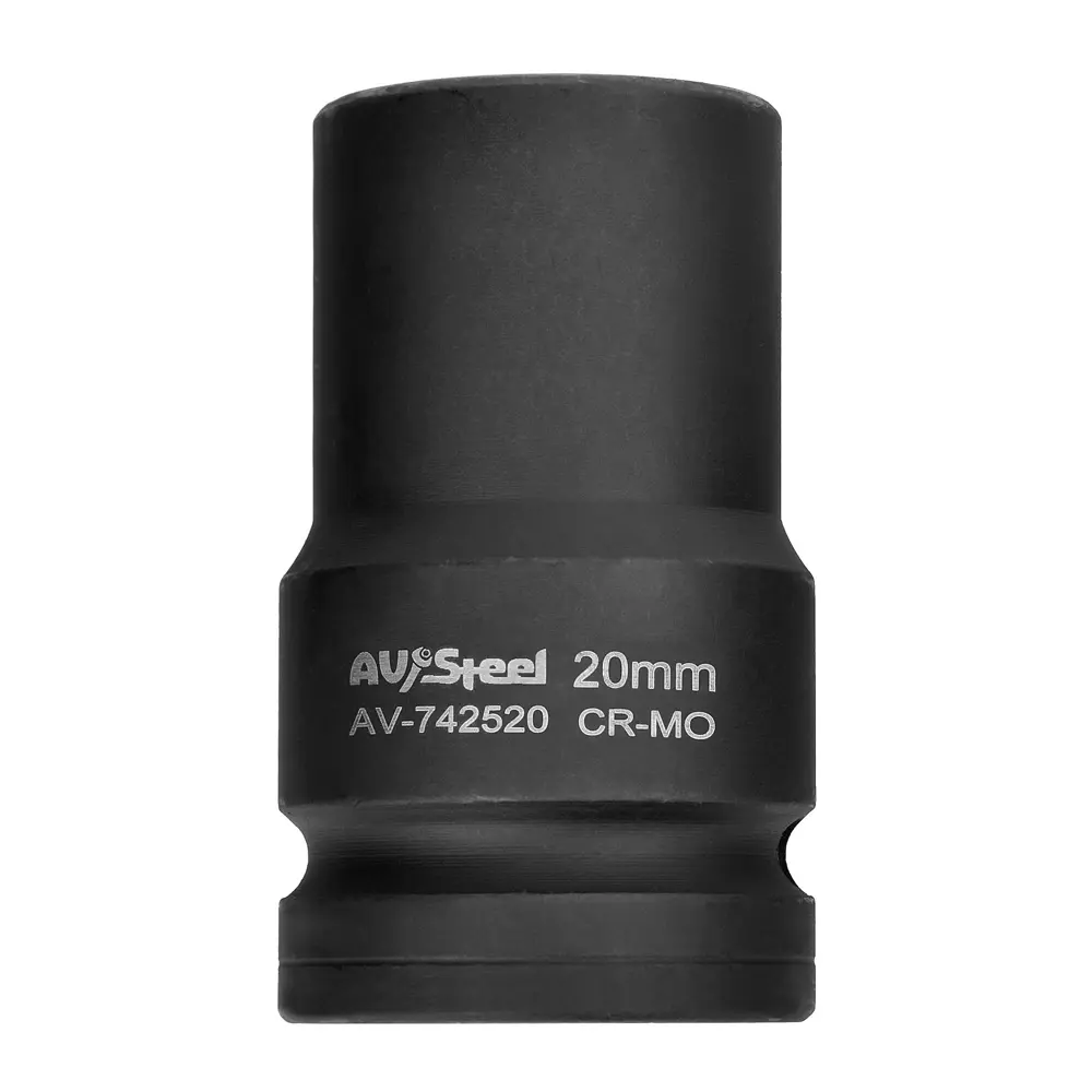 Фото 2 Торцевая головка ударная четырехгранная AV Steel AV-742520 1 дюйм 20 мм Фото 2 Торцевая головка ударная четырехгранная AV Steel AV-742520 1 дюйм 20 мм