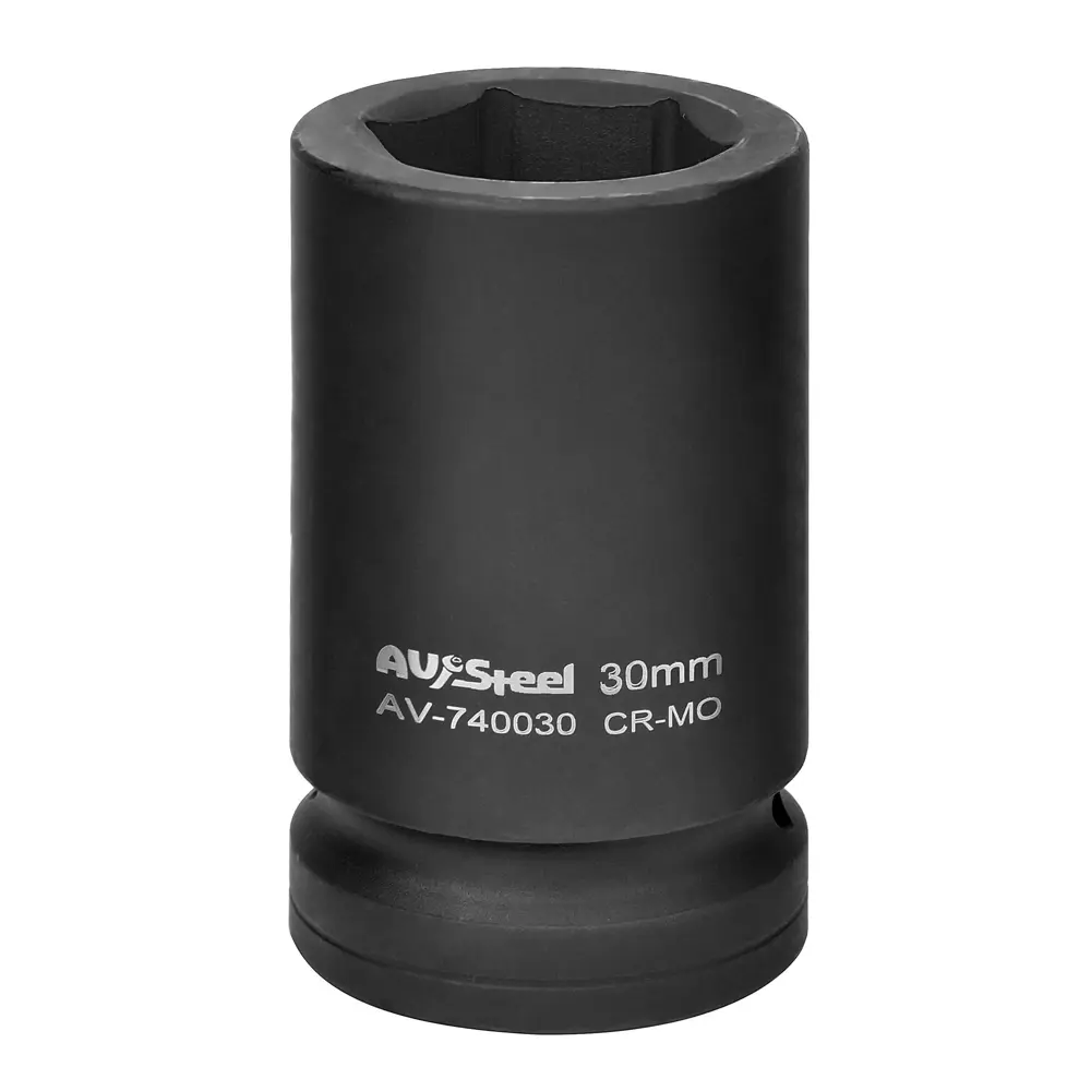 Фото Торцевая головка ударная шестигранная AV Steel AV-740030 1 дюйм 30 мм Фото Торцевая головка ударная шестигранная AV Steel AV-740030 1 дюйм 30 мм