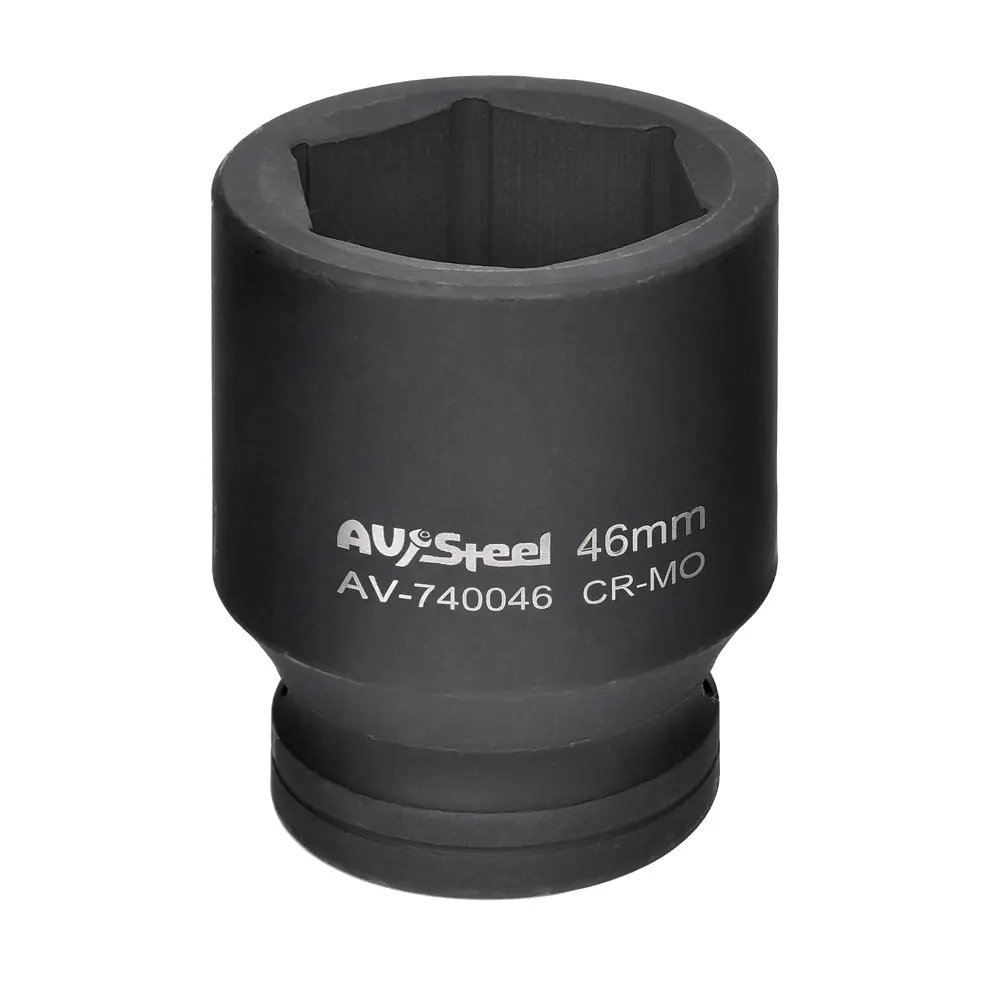 Фото Торцевая головка ударная шестигранная AV Steel AV-740046 1 дюйм 46 мм Фото Торцевая головка ударная шестигранная AV Steel AV-740046 1 дюйм 46 мм
