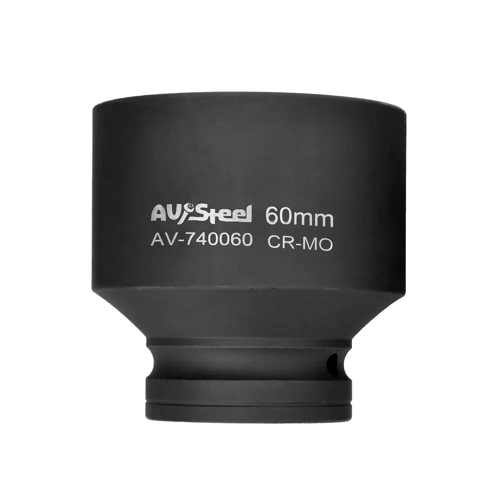 Фото 2 Торцевая головка ударная шестигранная AV Steel AV-740060 1 дюйм 60 мм Фото 2 Торцевая головка ударная шестигранная AV Steel AV-740060 1 дюйм 60 мм