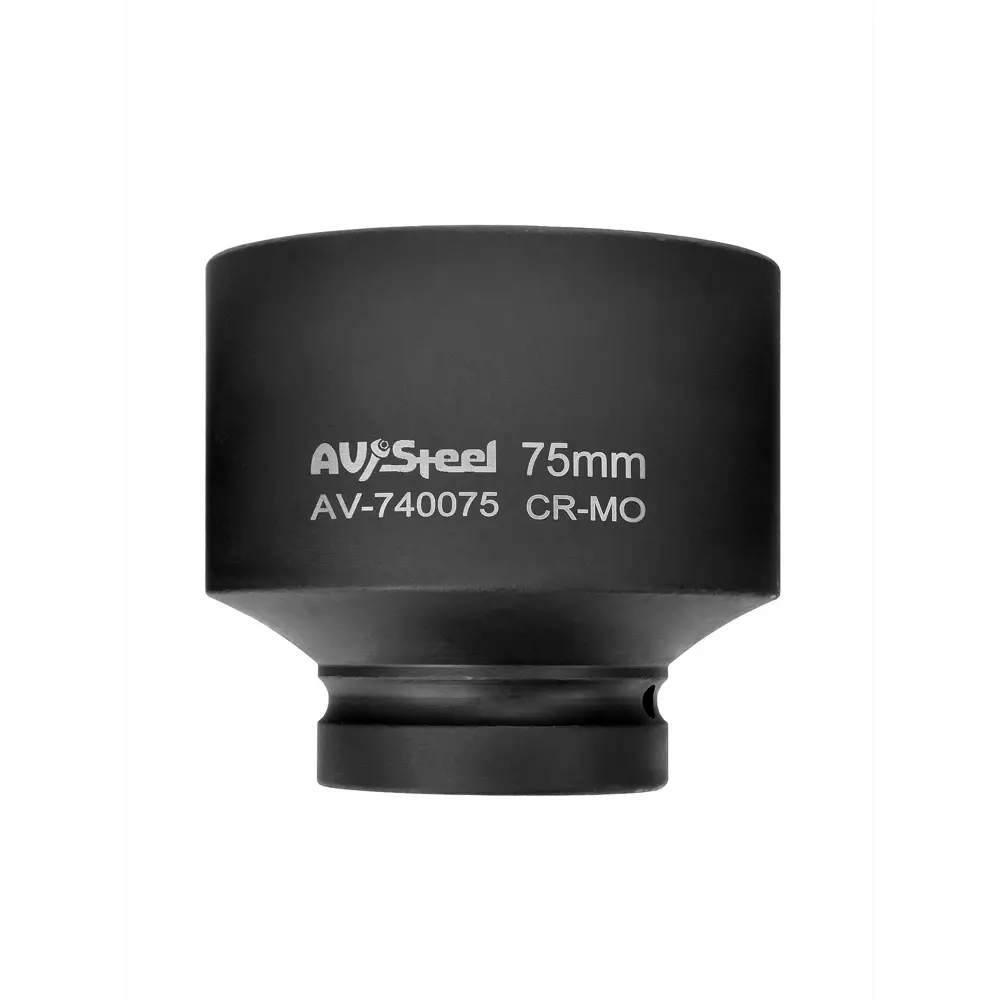 Фото 2 Торцевая головка ударная шестигранная AV Steel AV-740075 1 дюйм 75 мм Фото 2 Торцевая головка ударная шестигранная AV Steel AV-740075 1 дюйм 75 мм