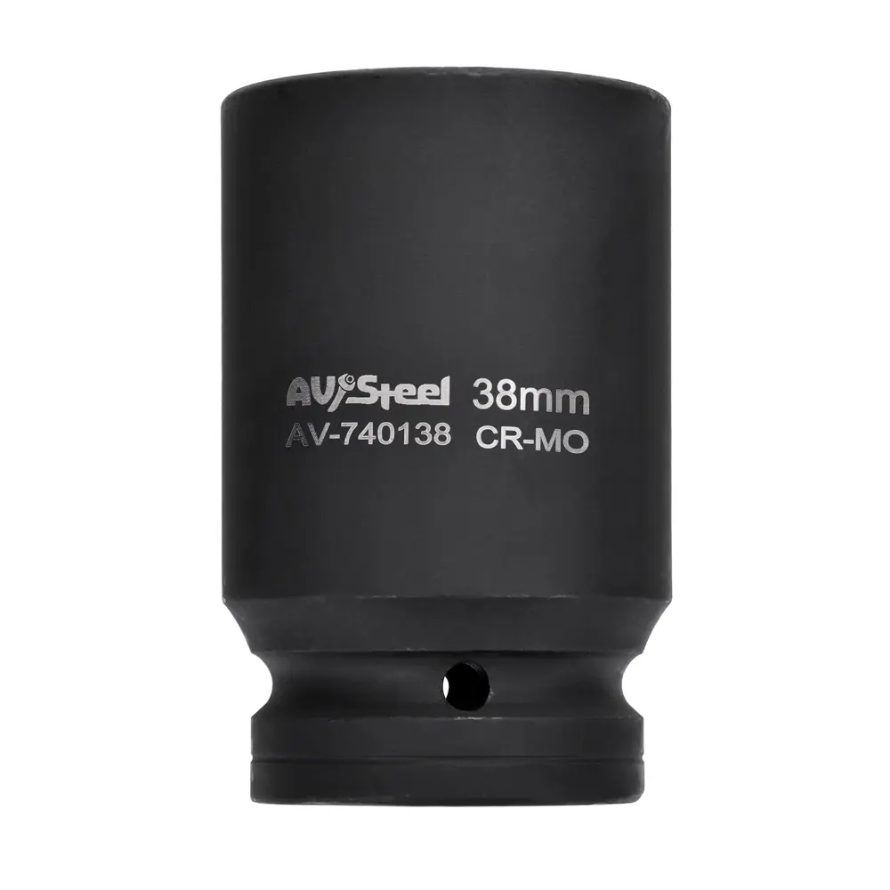 Фото 2 Торцевая головка ударная шестигранная AV Steel AV-740138 1 дюйм 38 мм Фото 2 Торцевая головка ударная шестигранная AV Steel AV-740138 1 дюйм 38 мм