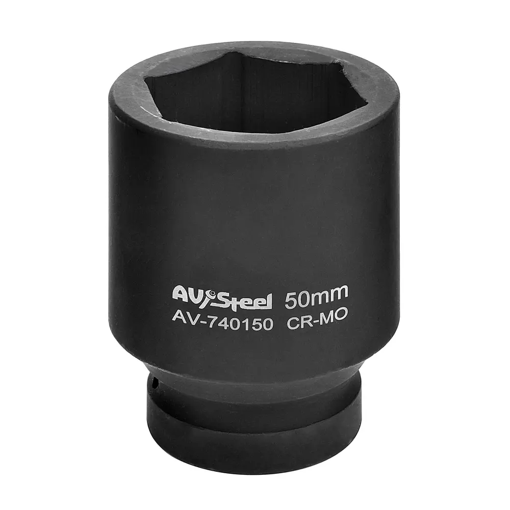 Фото Торцевая головка ударная шестигранная AV Steel AV-740150 1 дюйм 50 мм Фото Торцевая головка ударная шестигранная AV Steel AV-740150 1 дюйм 50 мм