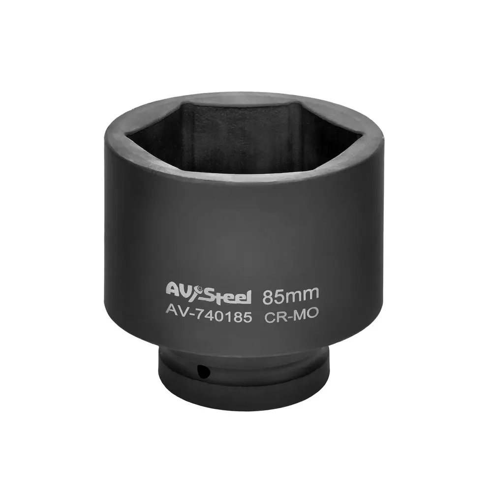 Фото Торцевая головка ударная шестигранная AV Steel AV-740185 1 дюйм 85 мм Фото Торцевая головка ударная шестигранная AV Steel AV-740185 1 дюйм 85 мм