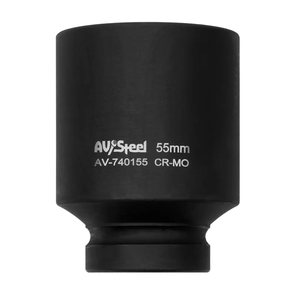 Фото 2 Торцевая головка ударная шестигранная AV Steel AV-740155 1 дюйм 55 мм Фото 2 Торцевая головка ударная шестигранная AV Steel AV-740155 1 дюйм 55 мм