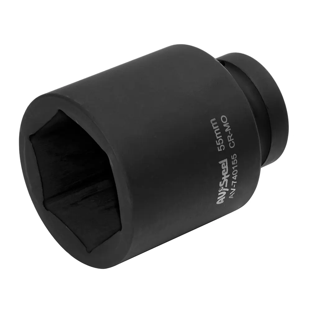 Фото 4 Торцевая головка ударная шестигранная AV Steel AV-740155 1 дюйм 55 мм Фото 4 Торцевая головка ударная шестигранная AV Steel AV-740155 1 дюйм 55 мм