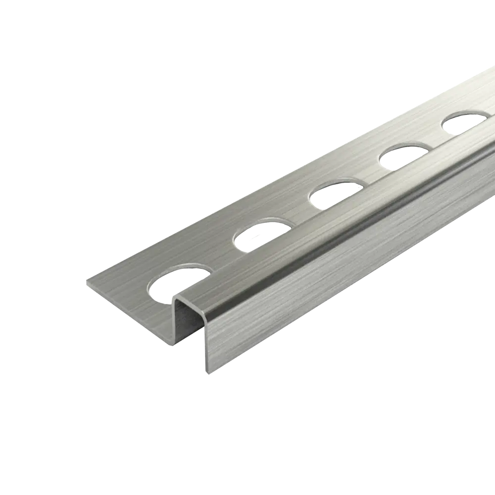 Фото Профиль окантовочный Alprofi 270 см ПК 11-10НС.2700.001 нержавеющая сталь цвет серый Фото Профиль окантовочный Alprofi 270 см ПК 11-10НС.2700.001 нержавеющая сталь цвет серый