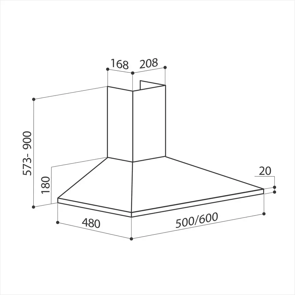 Фото 8 Вытяжка Lex Basic 600 Inox 60x90x48 см цвет серебристый Фото 8 Вытяжка Lex Basic 600 Inox 60x90x48 см цвет серебристый