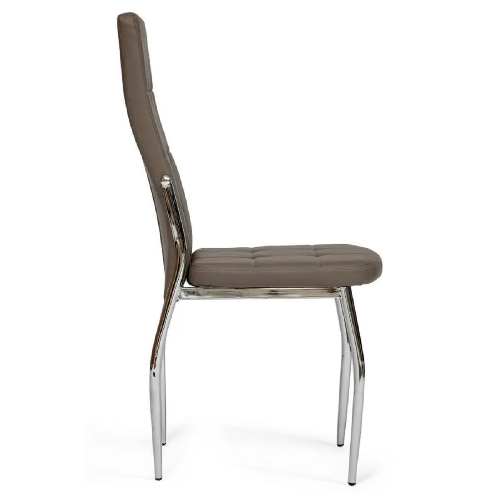 Фото 3 Комплект кухонных стульев 4 шт Tetchair Elfo 11420 100x53x45 см экокожа цвет сталь Фото 3 Комплект кухонных стульев 4 шт Tetchair Elfo 11420 100x53x45 см экокожа цвет сталь