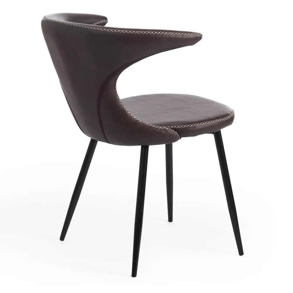 Фото 4 Стул Tetchair Стул flair (mod. 9020) 78x56x60 см экокожа цвет коричневый Фото 4 Стул Tetchair Стул flair (mod. 9020) 78x56x60 см экокожа цвет коричневый