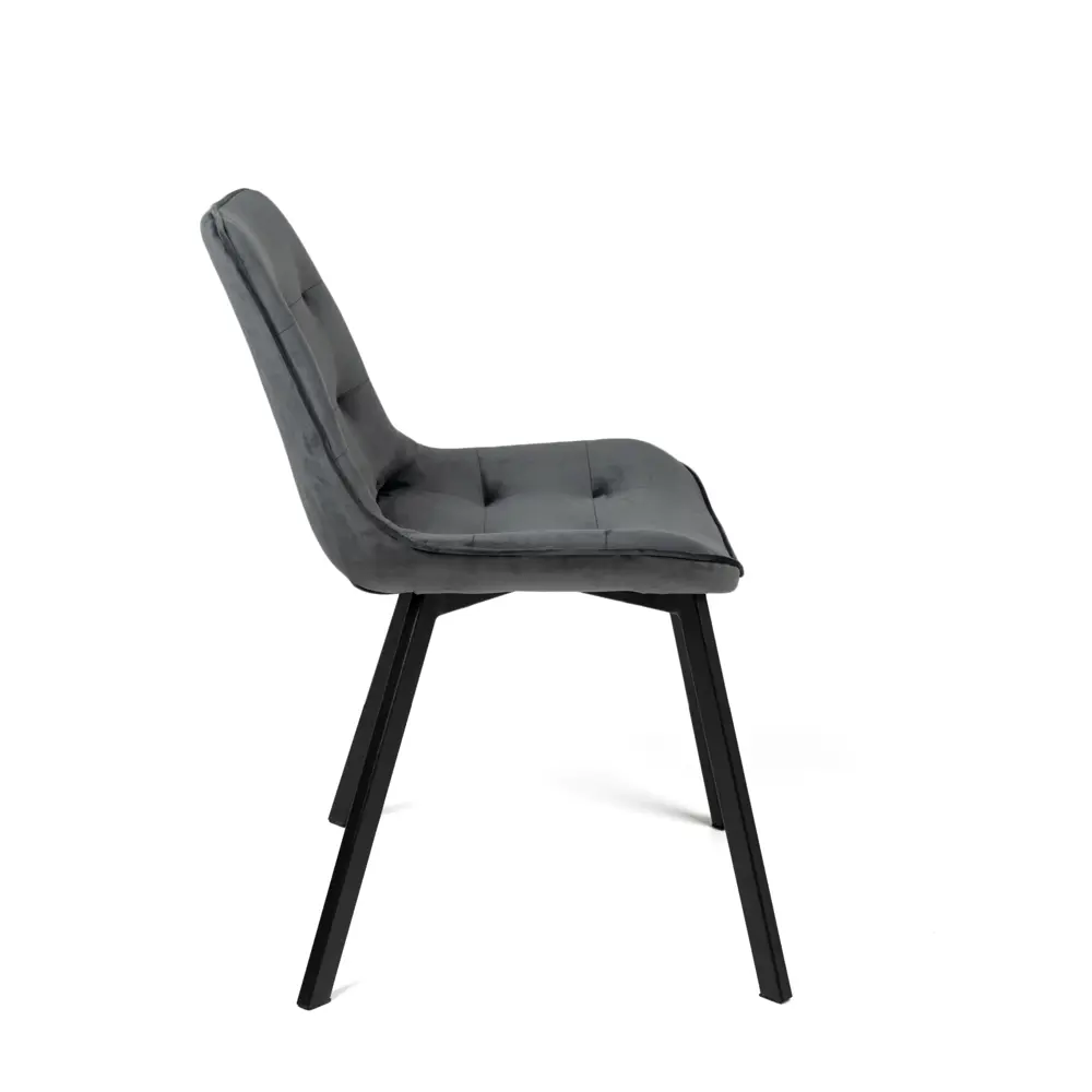 Фото 3 Кухонный стул Bascor i2dg 50x83x42 см велюр цвет графит Фото 3 Кухонный стул Bascor i2dg 50x83x42 см велюр цвет графит