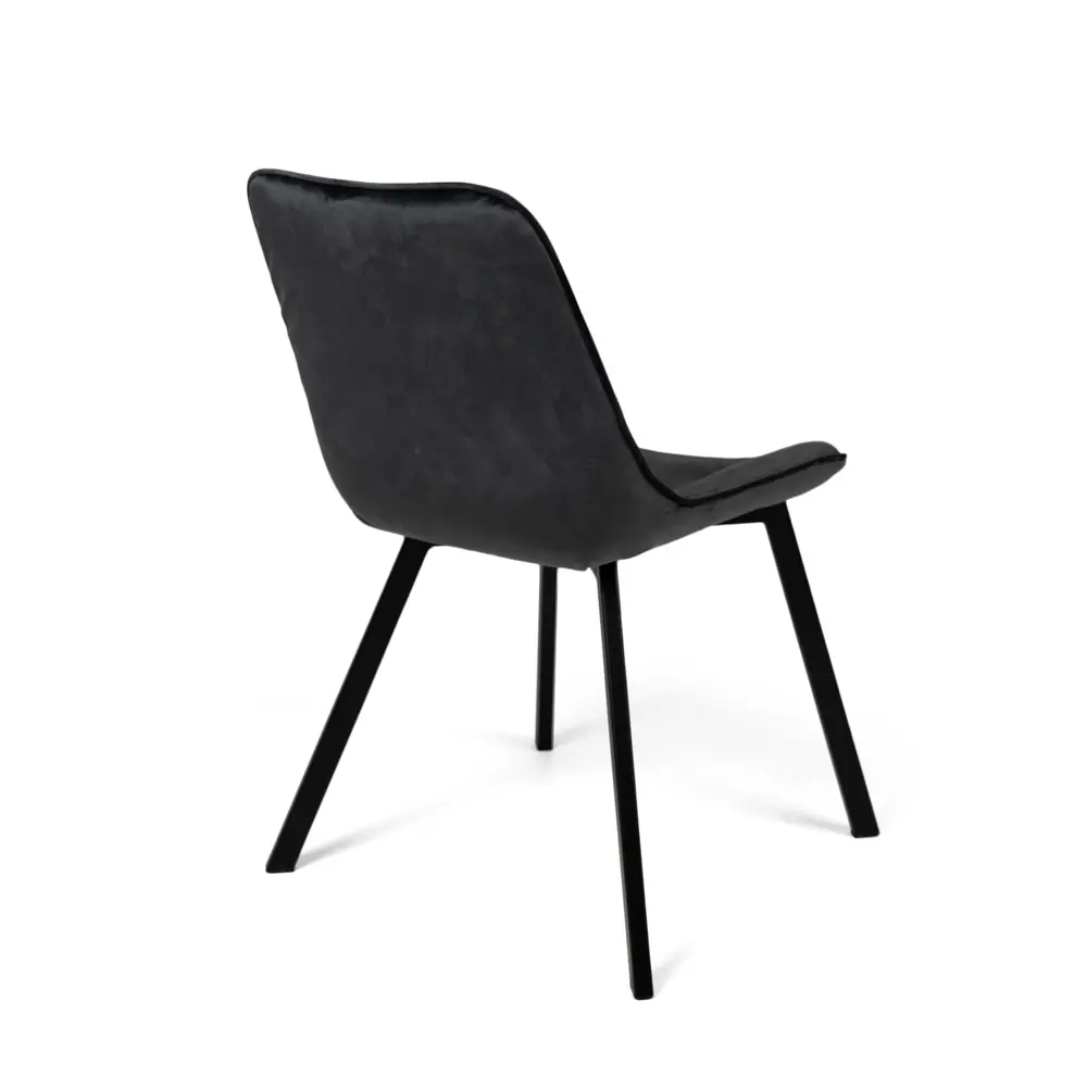 Фото 4 Кухонный стул Bascor i2dg 50x83x42 см велюр цвет графит Фото 4 Кухонный стул Bascor i2dg 50x83x42 см велюр цвет графит