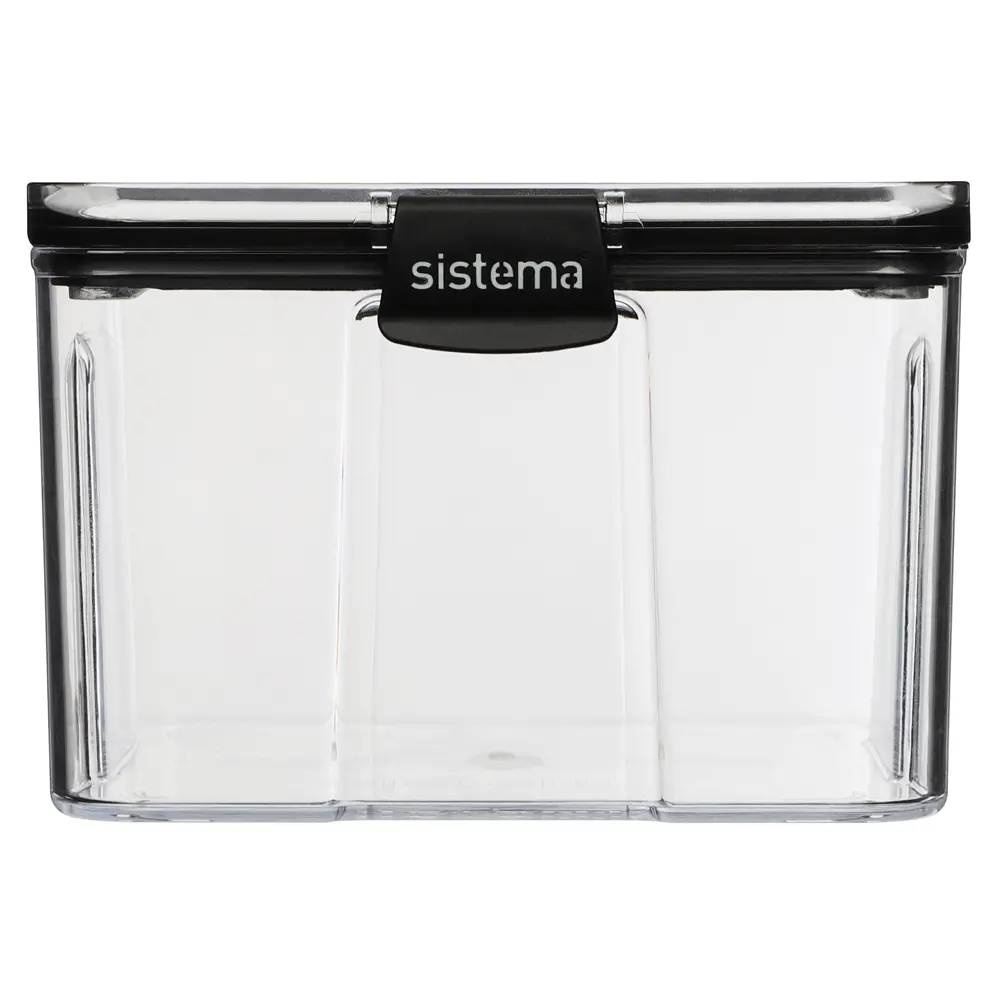 Фото 4 Контейнер для пищевых продуктов Sistema 1.4 л пластик цвет черный Фото 4 Контейнер для пищевых продуктов Sistema 1.4 л пластик цвет черный