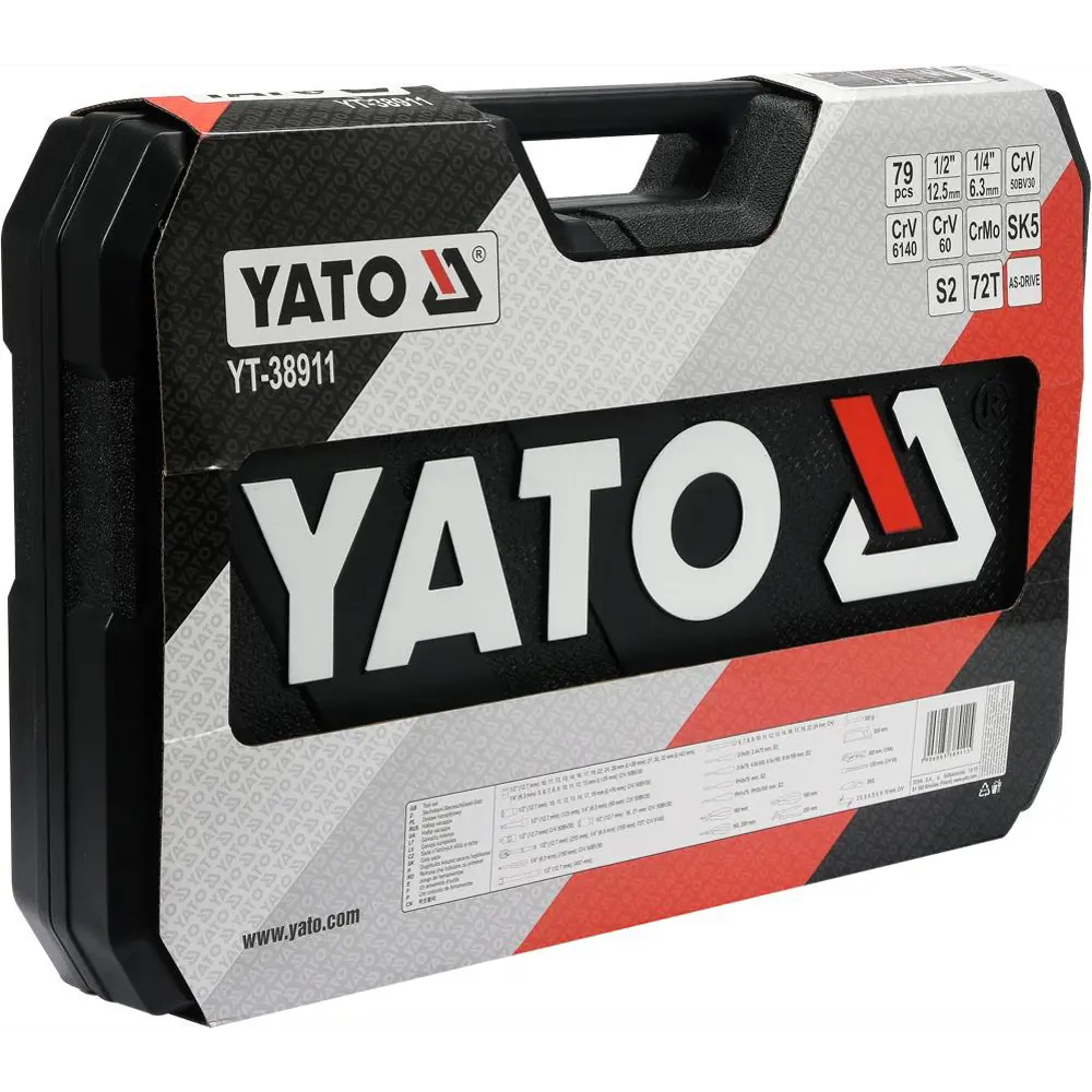 Фото 3 Набор инструментов Yato YT-38911, 79 предметов Фото 3 Набор инструментов Yato YT-38911, 79 предметов