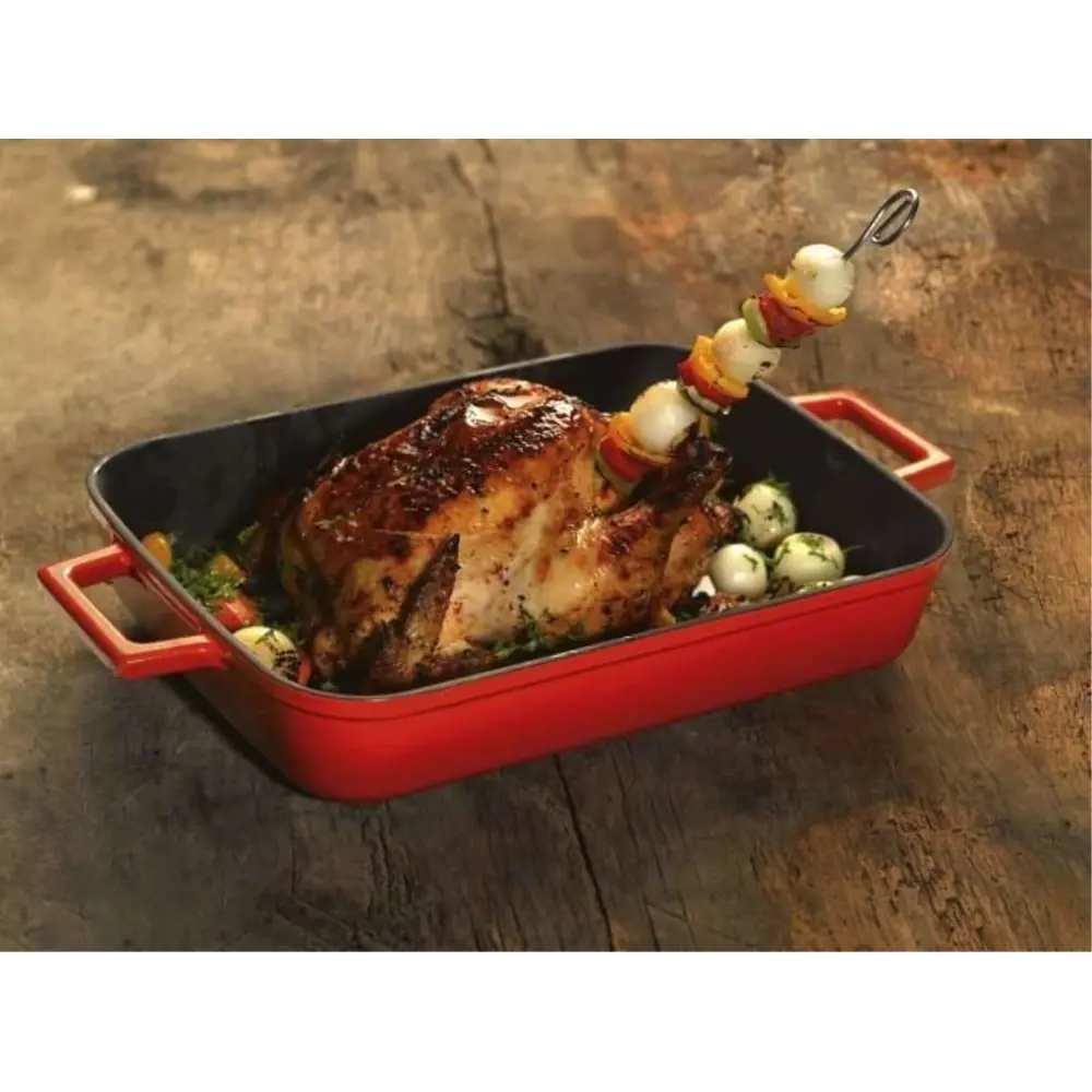 Фото 4 Форма для запекания Lava 26x40 см чугун цвет красный