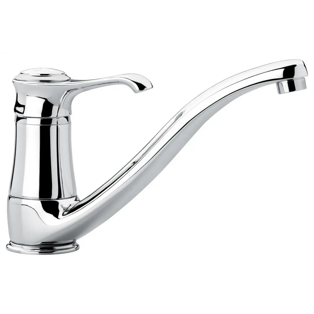 Фото Однорычажный смеситель Emmevi Tiffany излив 14.5 см цвет серый глянцевый