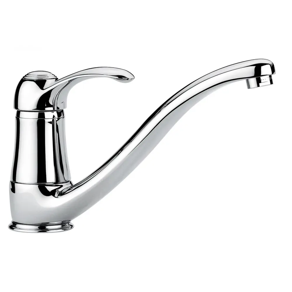 Фото Однорычажный смеситель Emmevi Harmony излив 14.5 см цвет платина Фото Однорычажный смеситель Emmevi Harmony излив 14.5 см цвет платина