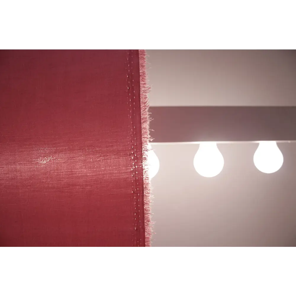 Фото 6 Штора на шторной ленте Eleganta Serafima 400х270 см цвет розово-серый