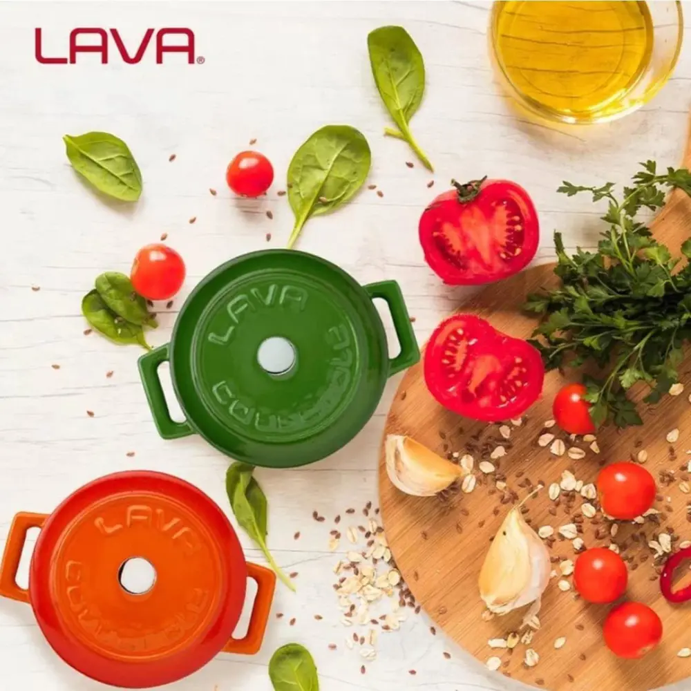 Фото 4 Кастрюля 0.35 л Lava lv y tc 10 k2/blue с крышкой чугун цвет синий Фото 4 Кастрюля 0.35 л Lava lv y tc 10 k2/blue с крышкой чугун цвет синий