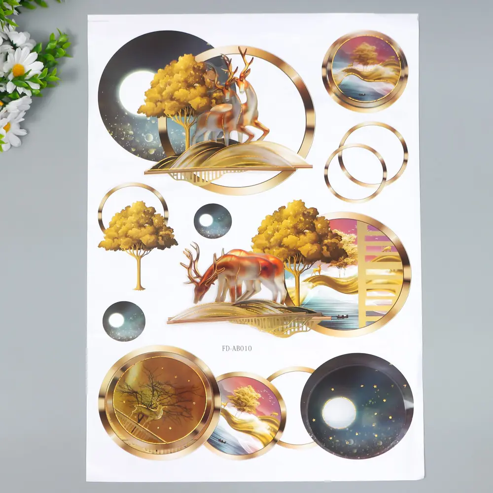 Фото Наклейка интерьерная 3D "Лесной олень" 52x35 см Фото Наклейка интерьерная 3D "Лесной олень" 52x35 см