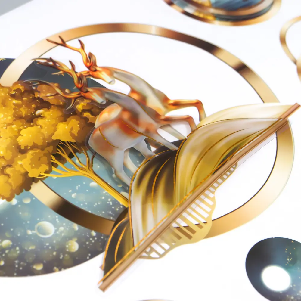 Фото 3 Наклейка интерьерная 3D "Лесной олень" 52x35 см Фото 3 Наклейка интерьерная 3D "Лесной олень" 52x35 см