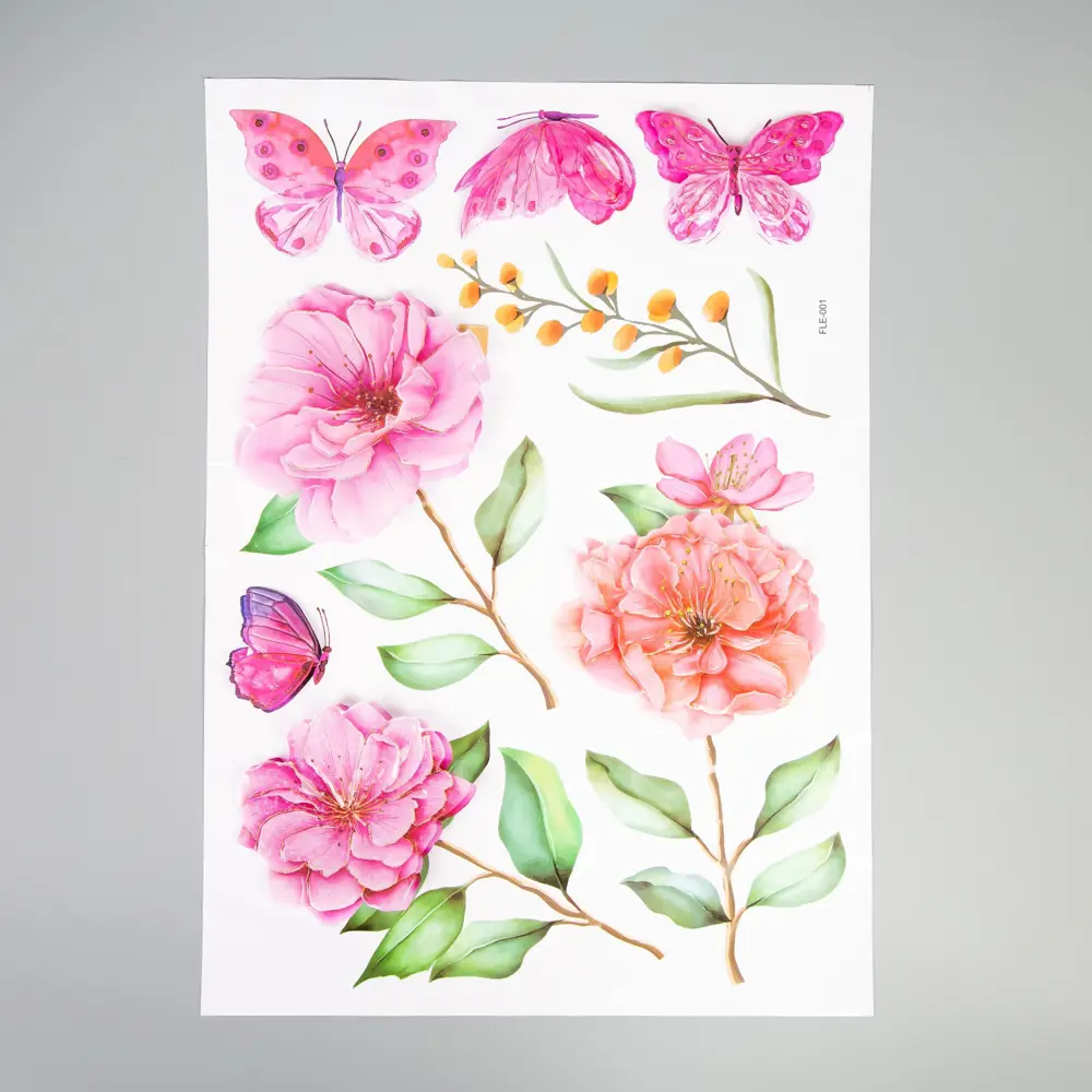 Фото Наклейка интерьерная 3D "Розовые пионы" 50x35 см Фото Наклейка интерьерная 3D "Розовые пионы" 50x35 см