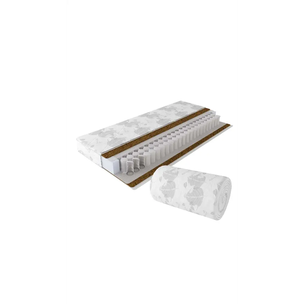 Фото Матрас Strong Compact Cocos 80x190 см, независимый пружинный блок, односпальный, ортопедический, кокосовый Фото Матрас Strong Compact Cocos 80x190 см, независимый пружинный блок, односпальный, ортопедический, кокосовый