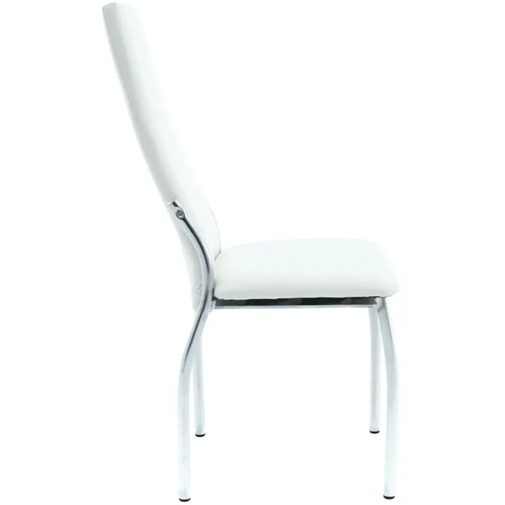 Фото 3 Стул Aurora Асти 102x37x43 см экокожа цвет белый Фото 3 Стул Aurora Асти 102x37x43 см экокожа цвет белый