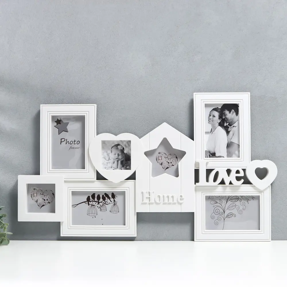 Фото Мультирамка Image art In the box "Home&Love" на 7 фото 10x15 13x13 9x9 цвет черный Фото Мультирамка Image art In the box "Home&Love" на 7 фото 10x15 13x13 9x9 цвет черный