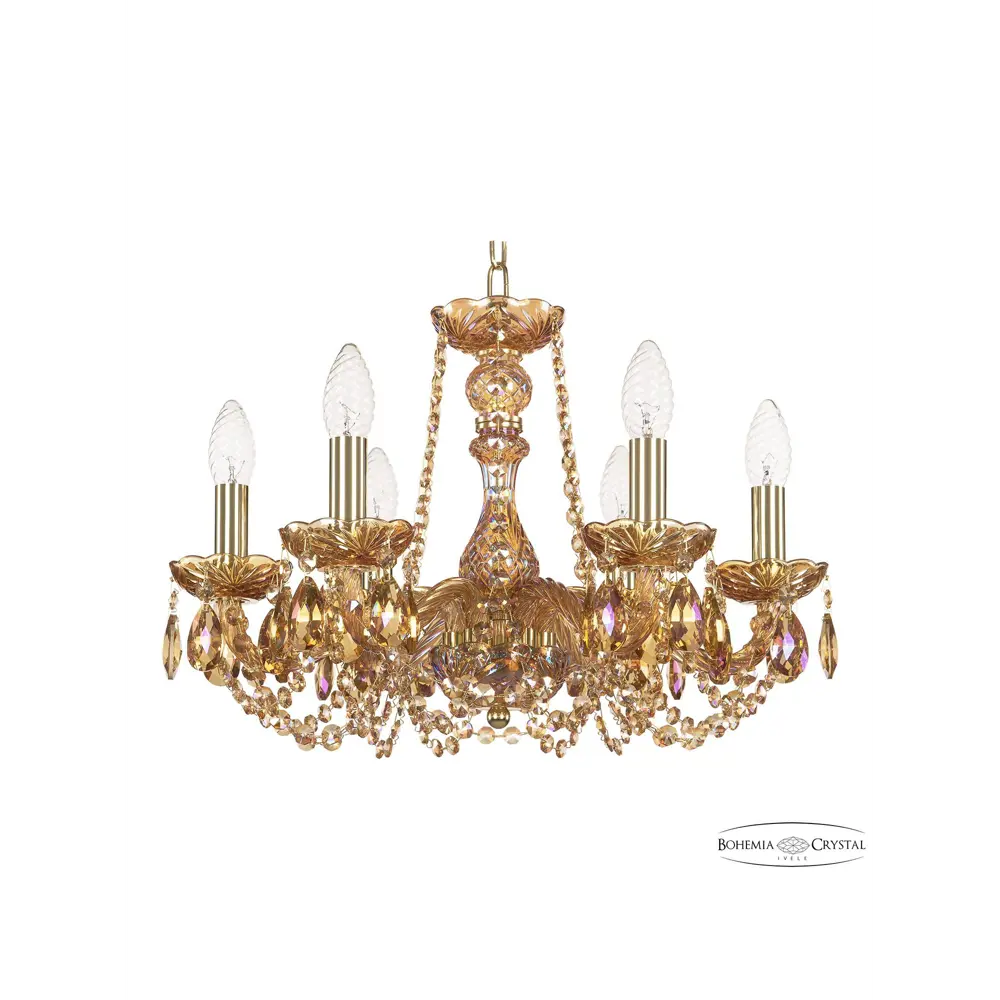 Фото Люстра подвесная хрустальная 119/6/165 G M777 Bohemia Ivele Crystal Тип С Фото Люстра подвесная хрустальная 119/6/165 G M777 Bohemia Ivele Crystal Тип С