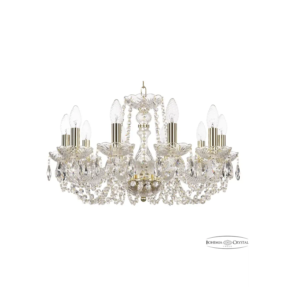 Фото Люстра подвесная хрустальная 119/10/200 G Bohemia Ivele Crystal Тип С Фото Люстра подвесная хрустальная 119/10/200 G Bohemia Ivele Crystal Тип С