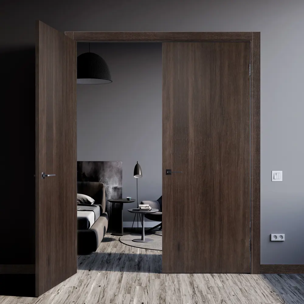 Фото 9 Дверь межкомнатная глухая Мирра 60x200 см Hardflex цвет дуб кастелло с замком и петлями Фото 9 Дверь межкомнатная глухая Мирра 60x200 см Hardflex цвет дуб кастелло с замком и петлями