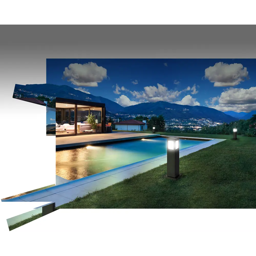 Фото 3 Светильник настенный уличный Horoz Electric HRZ330028890 KAVAK/SQ-2 IP44 цвет черный