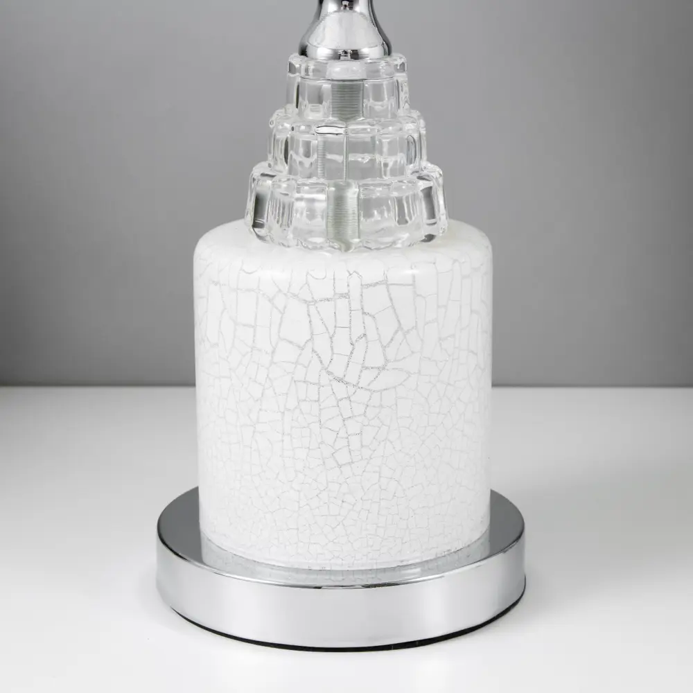 Фото 4 Настольная лампа RISALUX 2800292 Кракелюр F761TT-596 цвет белый Фото 4 Настольная лампа RISALUX 2800292 Кракелюр F761TT-596 цвет белый