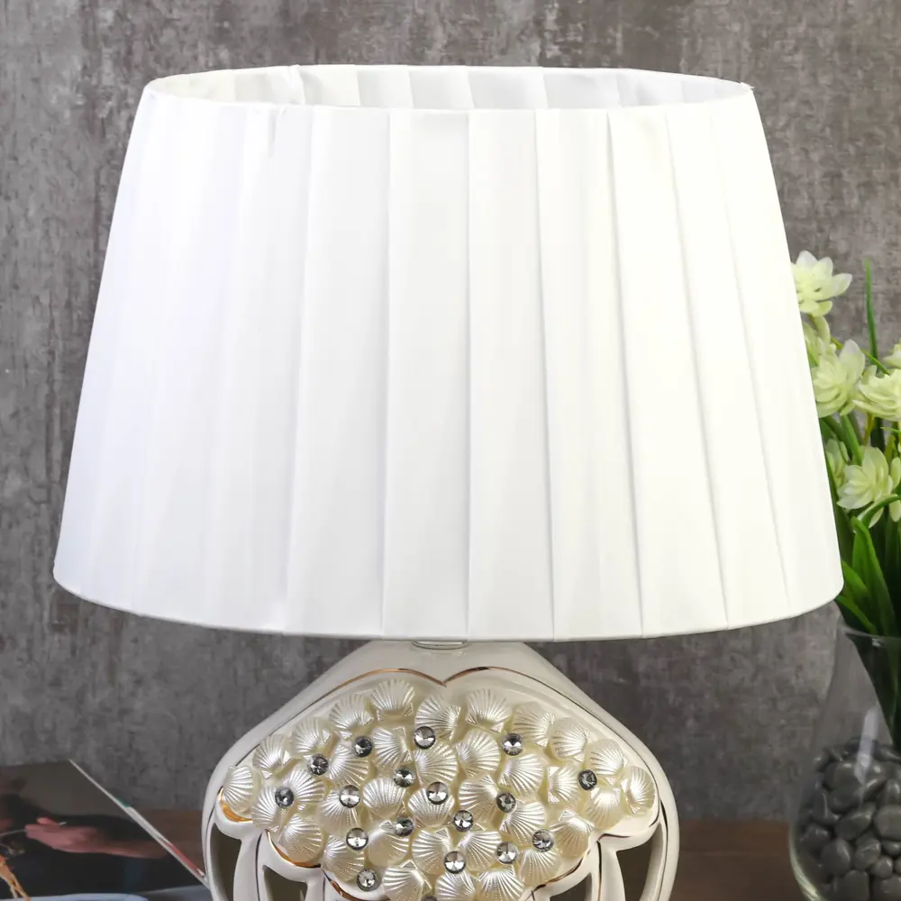 Фото 3 Настольная лампа RISALUX 4551724 7555108 СВ-60 цвет белый Фото 3 Настольная лампа RISALUX 4551724 7555108 СВ-60 цвет белый