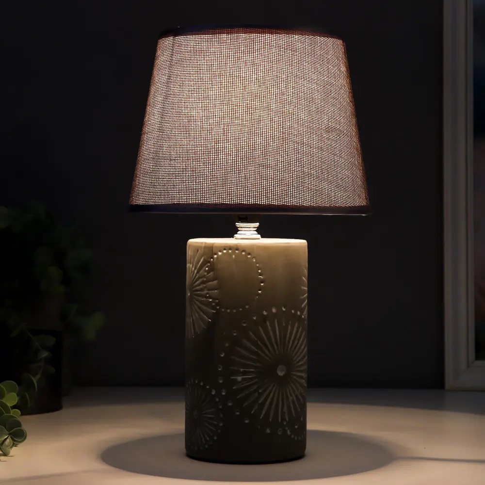 Фото 3 Настольная лампа RISALUX 6300859 16624 F761TT-1614 цвет серый