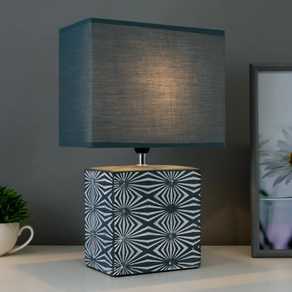 Фото 2 Настольная лампа RISALUX 6249052 16589 F761TT-1466 цвет серый