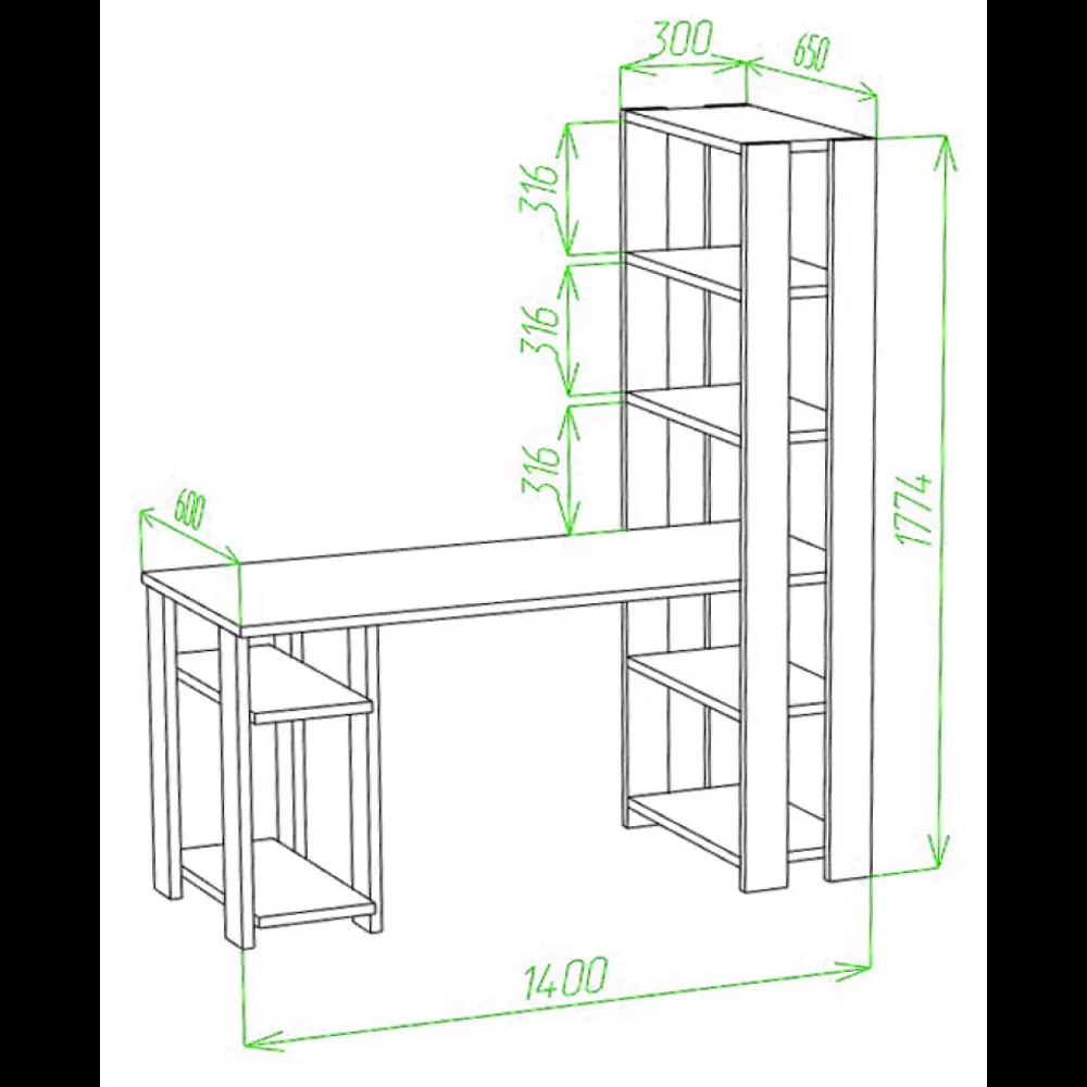 Фото 2 Компьютерный стол Мэрдэс СТН-180/140 БЕ 140x180x65 см ЛДСП цвет белый жемчуг Фото 2 Компьютерный стол Мэрдэс СТН-180/140 БЕ 140x180x65 см ЛДСП цвет белый жемчуг