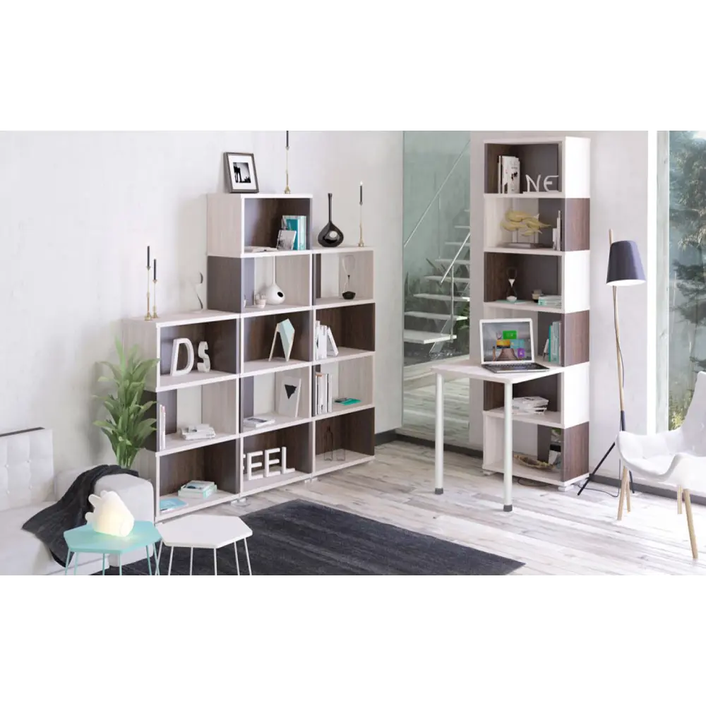 Фото 5 Компьютерный стол Мэрдэс СБ-10М/6 КШК-Ч 70x213x105 см ЛДСП цвет коричневый/бежево-белый Фото 5 Компьютерный стол Мэрдэс СБ-10М/6 КШК-Ч 70x213x105 см ЛДСП цвет коричневый/бежево-белый