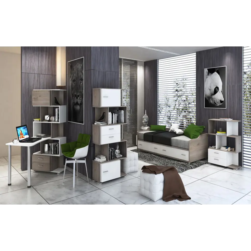 Фото 6 Компьютерный стол Мэрдэс СЛ-5-4СТ КБЕК 75x139.50x109.90 см ЛДСП цвет белый жемчуг/бежево-белый Фото 6 Компьютерный стол Мэрдэс СЛ-5-4СТ КБЕК 75x139.50x109.90 см ЛДСП цвет белый жемчуг/бежево-белый