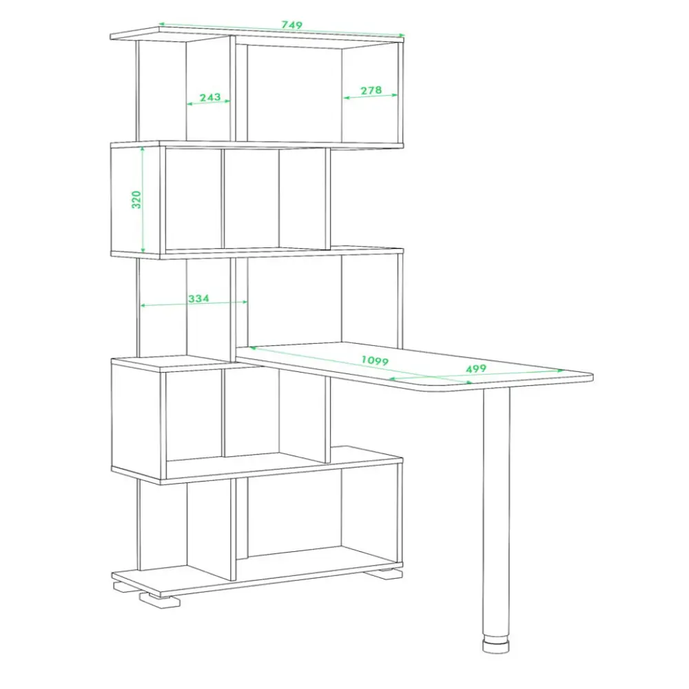 Фото 2 Компьютерный стол Мэрдэс СЛ-5СТ БЕНБЕ 75x173.10x109.90 см ЛДСП цвет серый дуб/белый жемчуг Фото 2 Компьютерный стол Мэрдэс СЛ-5СТ БЕНБЕ 75x173.10x109.90 см ЛДСП цвет серый дуб/белый жемчуг