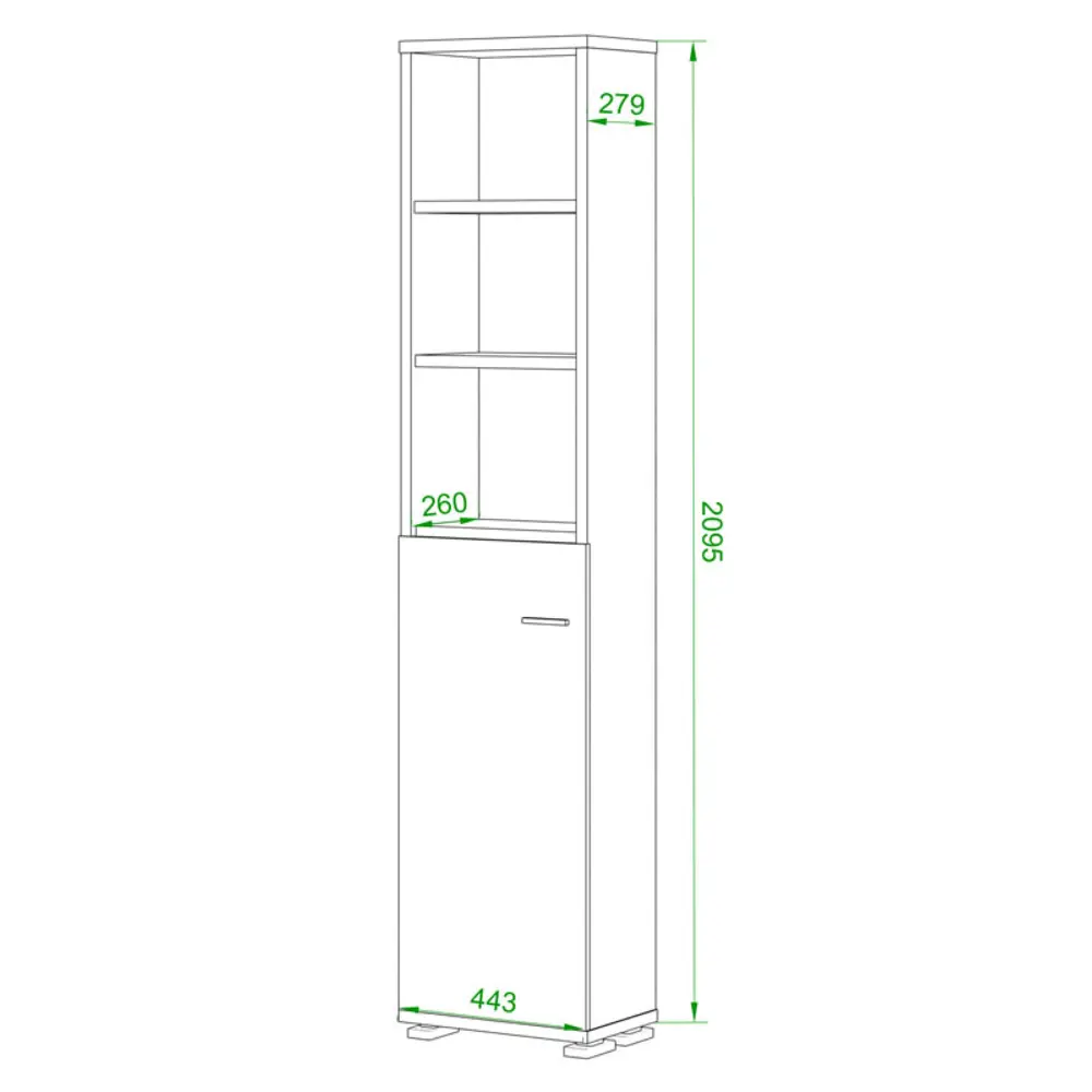 Фото 2 Полка Мэрдэс ПУ-20-2 ШК-Ч 45x213.10x30 см нагрузка на полку 40 кг ЛДСП цвет коричневый/бежево-белый Фото 2 Полка Мэрдэс ПУ-20-2 ШК-Ч 45x213.10x30 см нагрузка на полку 40 кг ЛДСП цвет коричневый/бежево-белый