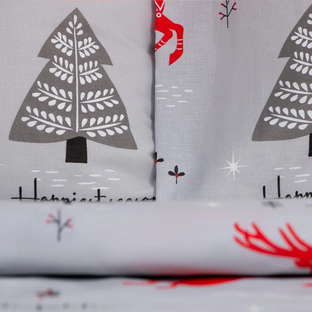 Фото 2 Комплект постельного белья Этель 7986090, двуспальный, бязь цвет серый Фото 2 Комплект постельного белья Этель 7986090, двуспальный, бязь цвет серый