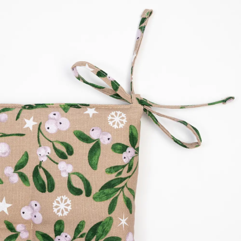 Фото 3 Подушка для стула Доляна 9082585, 42x42 см, цвет бежевый Фото 3 Подушка для стула Доляна 9082585, 42x42 см, цвет бежевый