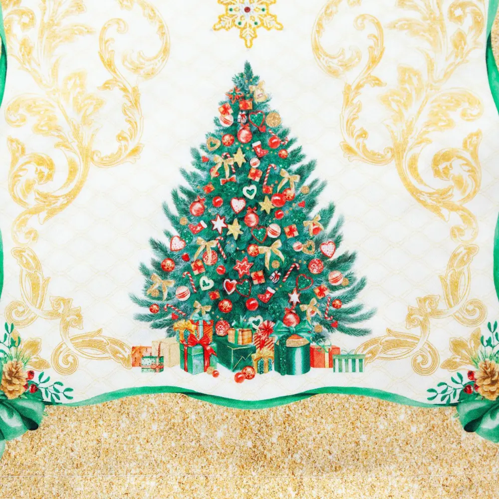 Фото 4 Дорожка на стол Golden Christmas 40*147 см 100% хлопок саржа Фото 4 Дорожка на стол Golden Christmas 40*147 см 100% хлопок саржа