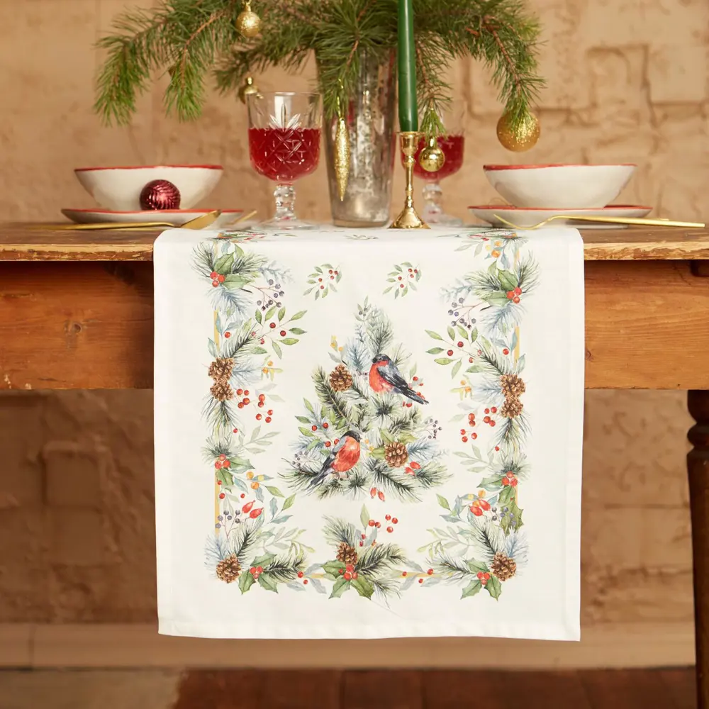 Фото 2 Дорожка на стол Этель Сhristmas bells 40х147 +/- 5 см 100% хлопок саржа 190 гр/м2 Фото 2 Дорожка на стол Этель Сhristmas bells 40х147 +/- 5 см 100% хлопок саржа 190 гр/м2