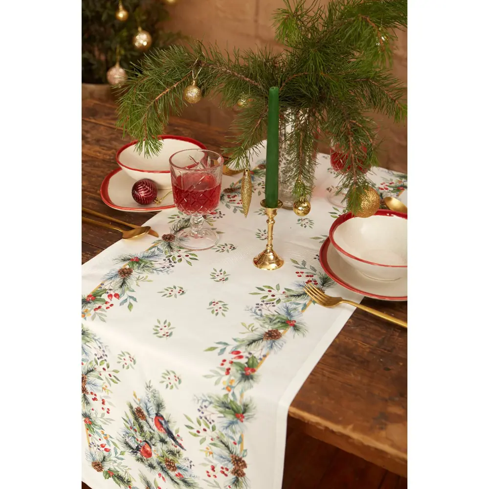 Фото 4 Дорожка на стол Этель Сhristmas bells 40х147 +/- 5 см 100% хлопок саржа 190 гр/м2 Фото 4 Дорожка на стол Этель Сhristmas bells 40х147 +/- 5 см 100% хлопок саржа 190 гр/м2