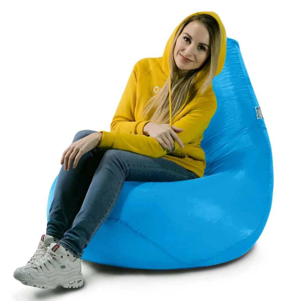Фото Мягкое кресло-мешок Mypuff b_587 XXXL Стандарт, большой оксфорд, голубое небо Фото Мягкое кресло-мешок Mypuff b_587 XXXL Стандарт, большой оксфорд, голубое небо