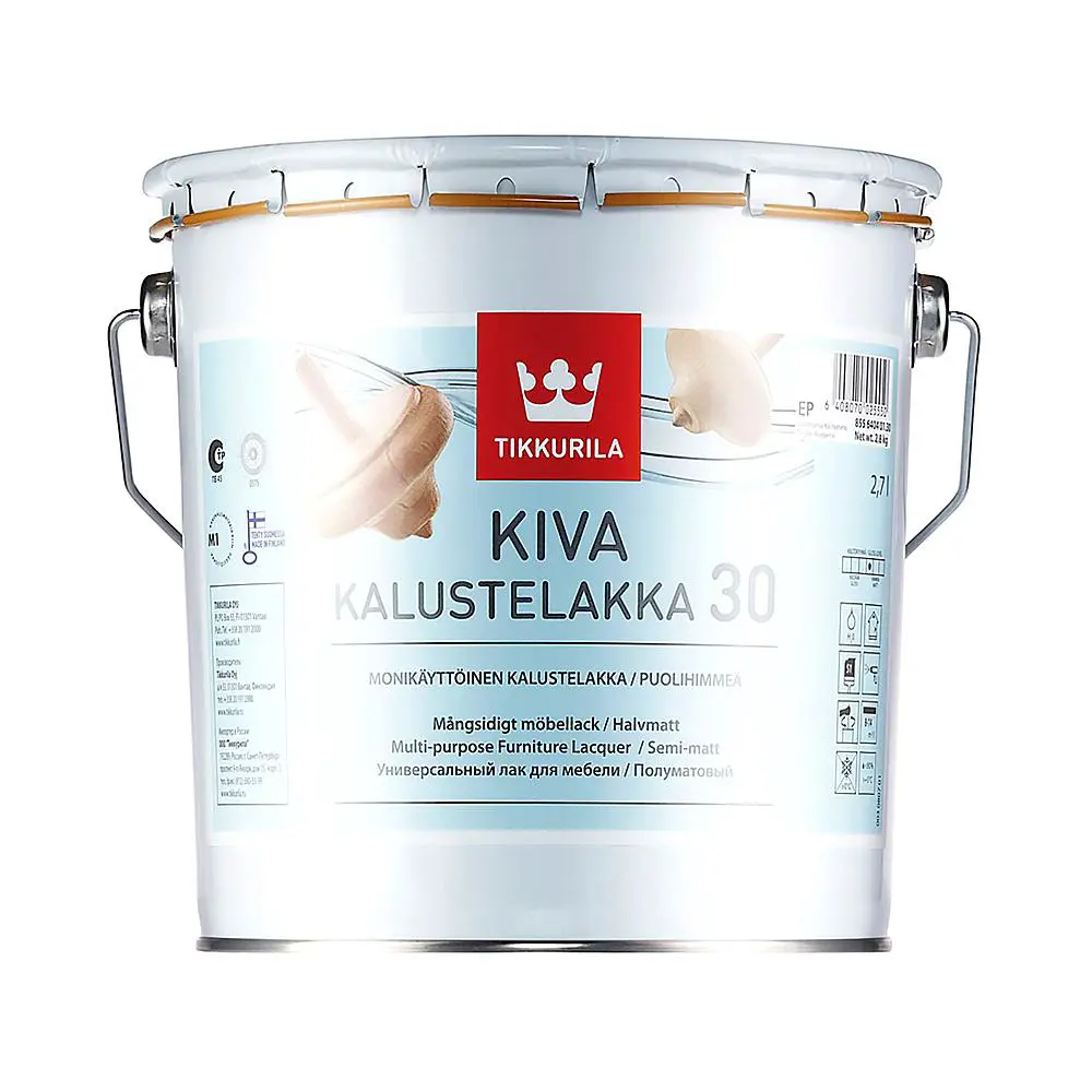 Фото Лак TIKKURILA 27387 цвет бесцветный матовый 2.7 л Фото Лак TIKKURILA 27387 цвет бесцветный матовый 2.7 л